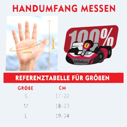 Speed Karthandschuhe – Schwarz, Größe 11, Rutschfest & Atmungsaktiv